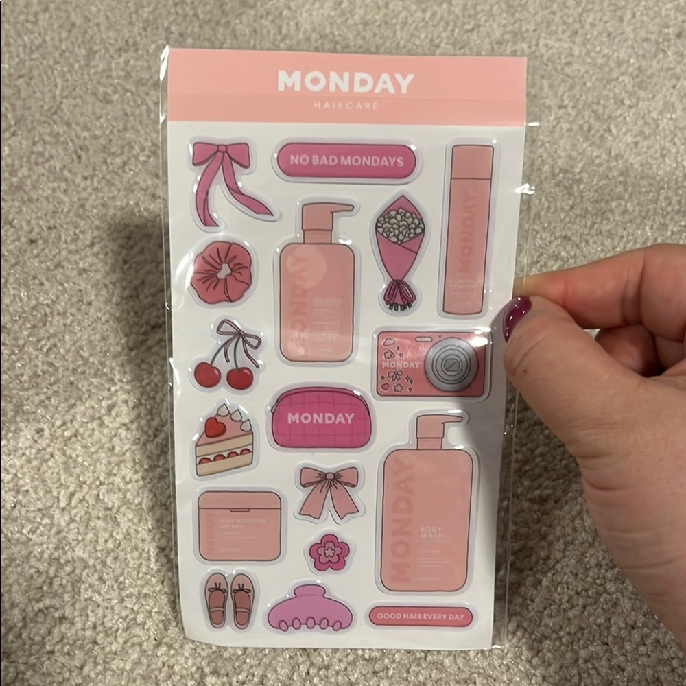 Monday Haircare Sticker Set Brand new! NYC events only limited edition